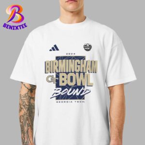 Georgia Tech Yellow Jackets x Adidas Bound 2024 Birmingham Bowl NCAA College Football Bowl Game Unisex T-Shirt