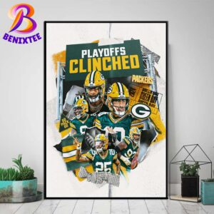 Green Bay Packers Playoffs Clinched NFL Playoffs 2024 Home Decor Poster Canvas