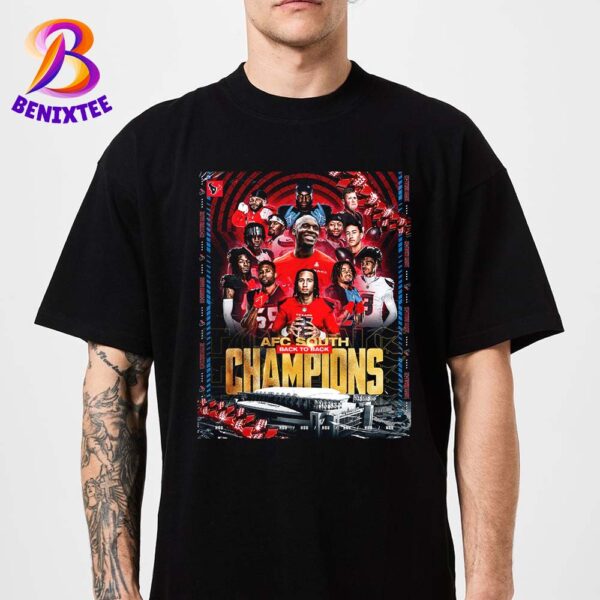 Houston Texans Back-To-Back Has Named To AFC South Division Champions 2024 Unisex T-Shirt