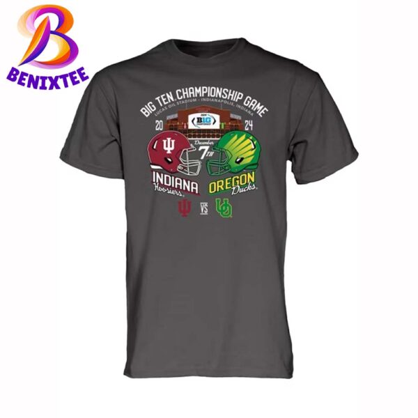 Indiana Hoosiers Vs Oregon Ducks 2024 Big Ten Football Championship Stadium Unisex T-Shirt