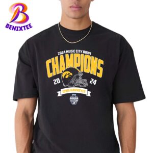 Iowa Hawkeyes Football Champions 2024 TransPerfect Music City Bowl NCAA College Football Vintage T-Shirt