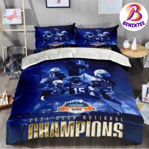 Jackson State Tigers Football 2024 Cricket Celebration Bowl National Champions Bedding Set