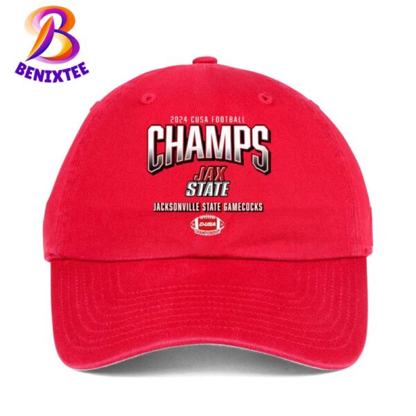 Jacksonville State Gamecocks 2024 C-USA Football Conference Champions Locker Room Classic Cap Snapback Hat