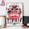 Jacksonville State Gamecocks Football Dominates WKU And Earns Its First-Ever Conference USA Champions 2024 Poster Canvas