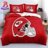 Kansas City Chiefs Team And Coach NFL Firestorm Legends Bedding Set Queen