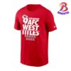 NFL Kansas City Chiefs Nine-Straight AFC West Division Champions Two Sides Print Classic T-Shirt