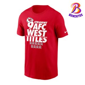 Kansas City Chiefs x Nike Nine-Straight AFC West Division Champions Our Time Is Now Vintage T-Shirt