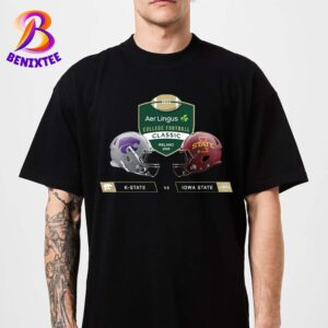 Kansas State Wildcats Vs Iowa State Cyclones Matchup 2025 Aer Lingus College Football Classic In Ireland On August 23 2025 Unisex T-Shirt