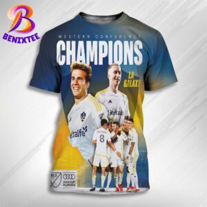 LA Galaxy Are Western Conference Champions MLS 2024 Cup Playoffs All Over Print Shirt