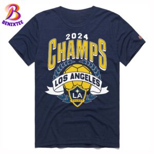 LA Galaxy Homage Navy 2024 MLS Cup Champions Premium T-Shirt