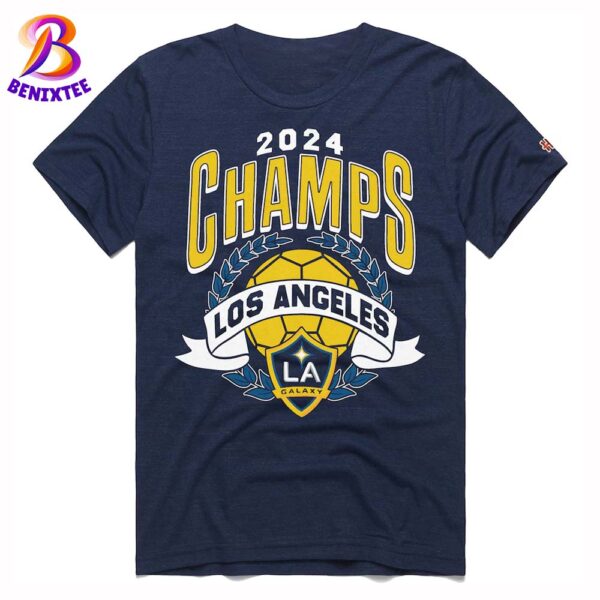 LA Galaxy Homage Navy 2024 MLS Cup Champions Premium T-Shirt