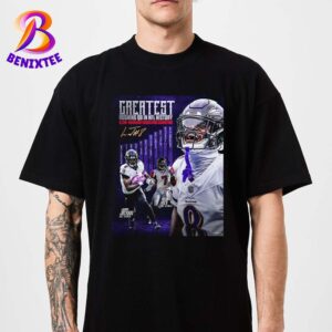 Lamar Jackson Greatest Rushing QB In NFL History Passed Michael Vicks Previous Record Of 6110 Career Rushing Yards Unisex T-Shirt