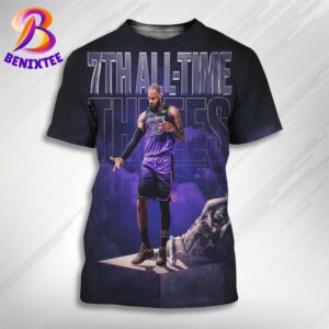 LeBron James BREAKS THE DROUGHT And Hits A Three To Surpass Kyle Korver For 7th ALL-TIME In Made Threes All Over Print Shirt