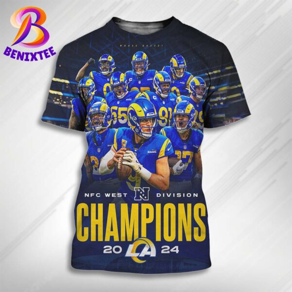 Los Angeles Rams Are Your NFC West Division Champions 2024 All Over Print Shirt