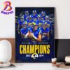 Washington Commanders Clinched NFL Playoffs 2024 Anybody Anywhere Anytime Hoem Decor Poster Canvas