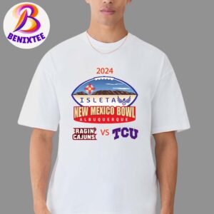 Louisiana Ragin Cajuns Football Vs TCU Horned Frogs Football Isleta New Mexico Bowl Matchup On December 28 2024 Premium T-Shirt