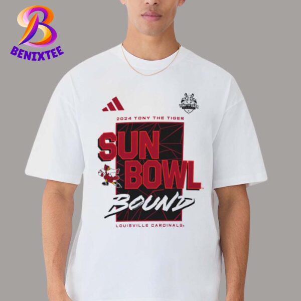 Louisville Cardinals x Adidas Bound 2024 Tony the Tiger Sun Bowl NCAA College Football Bowl Game Unisex T-Shirt