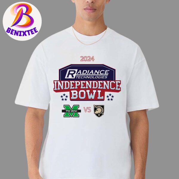 Marshall Thundering Herd Football Vs Army Black Knights Football Radiance Technologies Independence Bowl Matchup On December 28 2024 T-Shirt