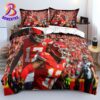 Kansas City Chiefs Team And Coach NFL Firestorm Legends Bedding Set Queen