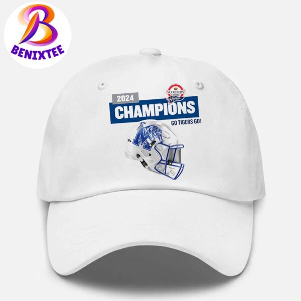 Memphis Tigers Football NCAA 2024 Scooters Coffee Frisco Bowl Go Tigers Go Snapback Hat Classic Cap