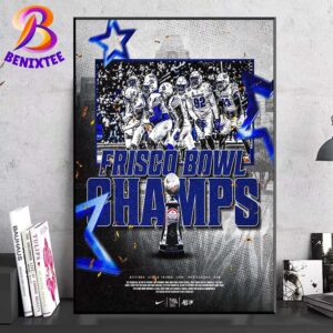 Memphis Tigers Football Named To 2024 Scooters Coffee Frisco Bowl Home Decor Poster Canvas