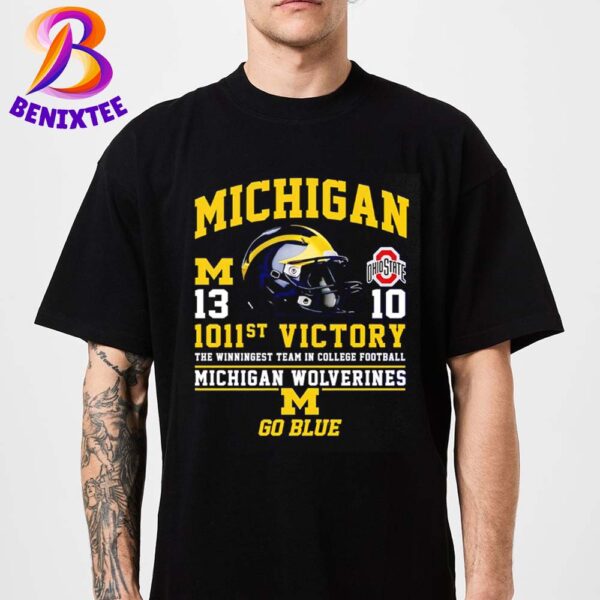 Michigan Wolverines 1011th Victory The Winningest Team In College Football Classic T-Shirt