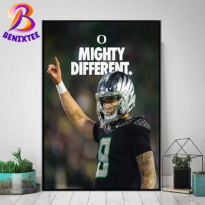 Mighty Different Oregon Ducks Football Defeats Washington 49-21 Washington Huskies Football Home Decor Poster Canvas