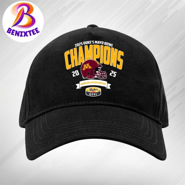 Minnesota Golden Gophers Football Champions 2025 Dukes Mayo Bowl NCAA College Football Classic Cap Snapback Hat