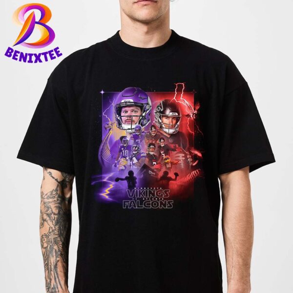 Minnesota Vikings Vs Atlanta Falcons NFL Matchup In Minneapolis MN At US Bank Stadium On December 8 2024 Unisex T-Shirt