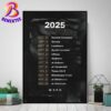 Mississippi State Bulldogs Football 2025 Season Schedule NCAA College Football Home Decor Poster Canvas