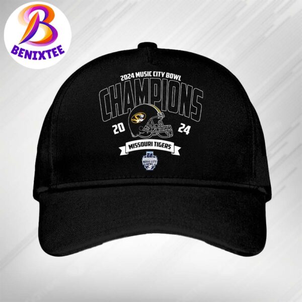 Missouri Tigers Football Champions 2024 TransPerfect Music City Bowl NCAA College Football Snapback Hat Classic Cap