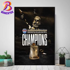 NCAA College Football Bowl Vanderbilt Commodores 2024 Birmingham Bowl Champions Home Decor Poster Canvas