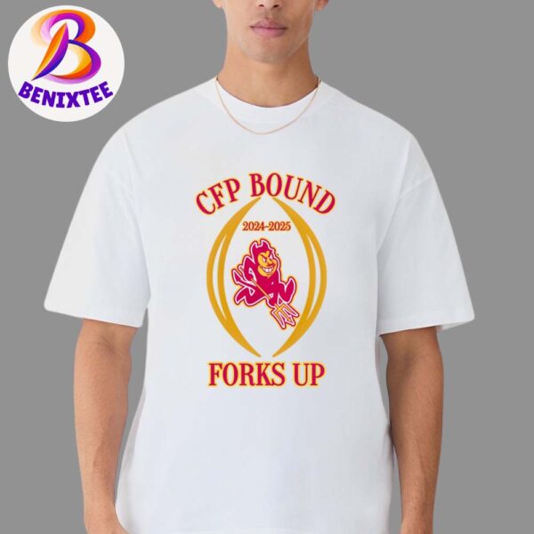 NCAA Division ASU Sun Devils CFP Bound 2024-2025 College Football Playoff First Round Unisex T-Shirt