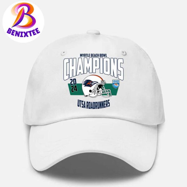 NCAA UTSA Roadrunners 2024 Myrtle Beach Bowl Champions College Football Bowl Classic Cap Snapback Hat