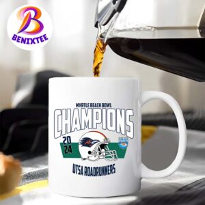 NCAA UTSA Roadrunners 2024 Myrtle Beach Bowl Champions College Football Bowl Coffee Ceramic Mug