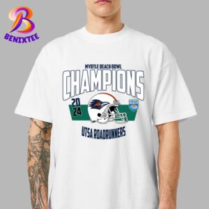 NCAA UTSA Roadrunners 2024 Myrtle Beach Bowl Champions College Football Bowl Unisex T-Shirt