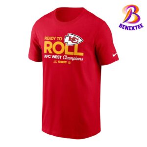 NFL Kansas City Chiefs x Nike 2024 AFC West Division Champions Locker Room Trophy Collection Unisex T-Shirt