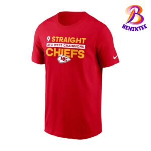 NFL Kansas City Chiefs x Nike Nine-Straight AFC West Division Champions Club T-Shirt