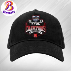 Nebraska Cornhuskers Football Champions 2024 Bad Boy Mowers Pinstripe Bowl NCAA College Football Snapback Hat Classic Cap