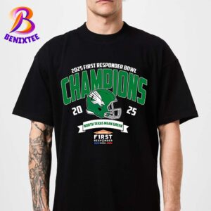 North Texas Mean Green Football Champions 2025 Servpro First Responder Bowl NCAA College Football Unisex T-Shirt