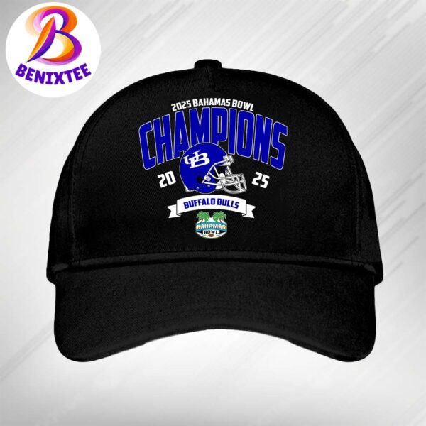 Official Buffalo Bulls Football Champions 2025 Bahamas Bowl NCAA College Football Classic Cap Snapback Hat