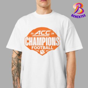 Official Clemson Tigers 2024 ACC Football Conference Champions Vintage T-Shirt