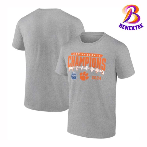 Official Clemson Tigers Endzone Rush 2024 ACC Football Conference Champions Classic T-Shirt