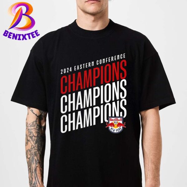 Official New York Red Bulls 2024 MLS Eastern Conference Champions Unisex T-Shirt