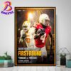 Penn State Nittany Lions Football Vs SMU Mustangs Football Matchup NCAA College Football Playoff First Round On December 21 2024 Poster Canvas