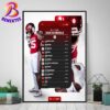 Ohio State Buckeyes Football NCAA College Football 2025 Season Schedule Home Decor Poster Canvas