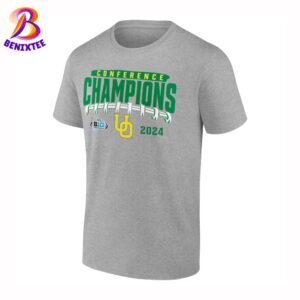 Oregon Ducks 2024 Big Ten Football Conference Champions Endzone Rush Classic T-Shirt