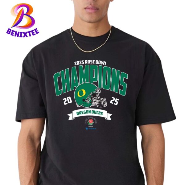 Oregon Ducks Football Champions 2025 Rose Bowl Presented By Prudential NCAA College Football Unisex T-Shirt