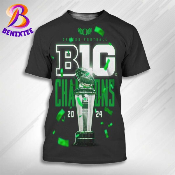 Oregon Ducks Not Done Yet 2024 Big Ten Champions All Over Print Shirt