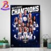 Congrats UTSA Roadrunners Football 2024 Myrtle Beach Bowl Champions Home Decor Poster Canvas